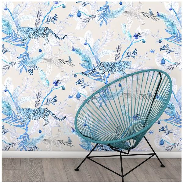 Papier Peint Orilla - Bleu