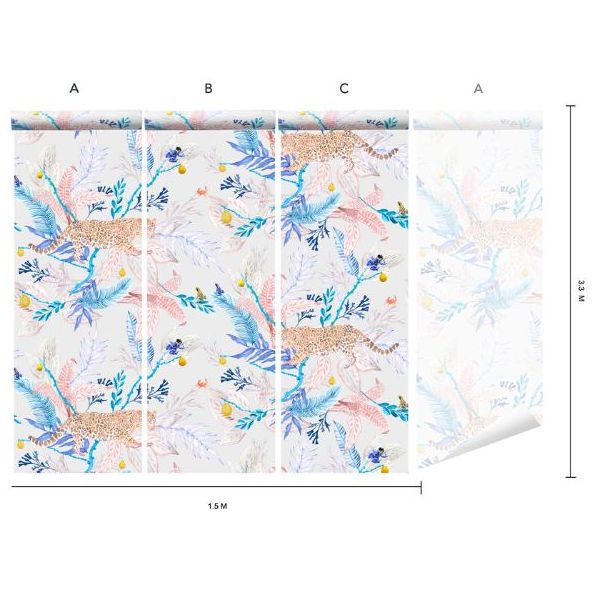 Papier Peint Orilla - Corail