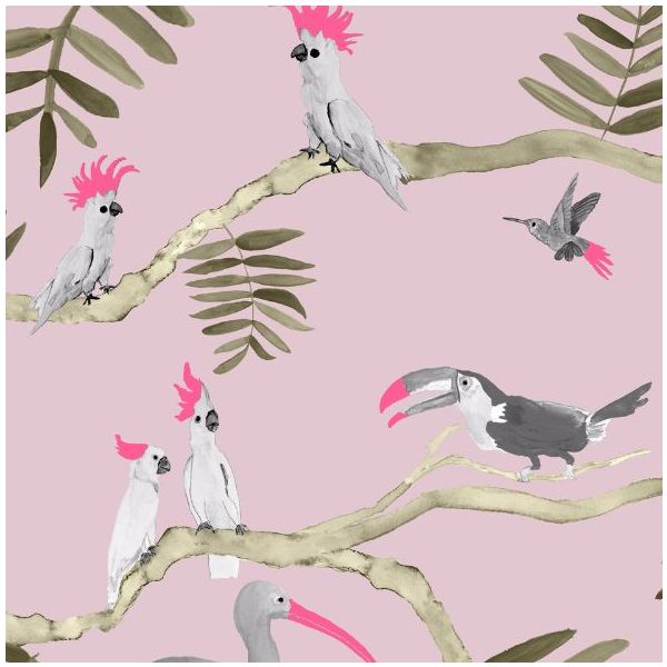Papier Peint Pantanal - Rose