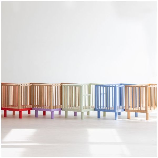 Nox Convertible Crib 60 x 120 cm - Blue