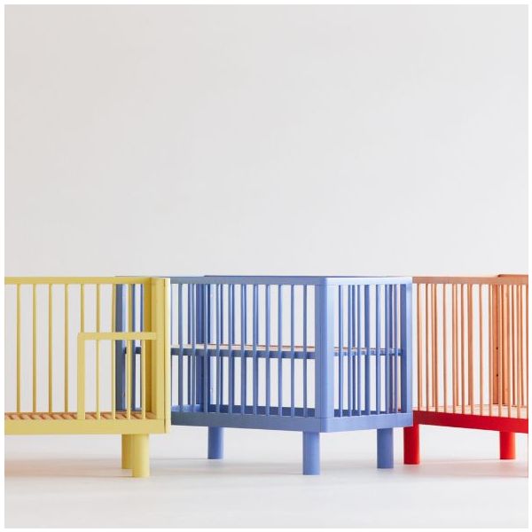 Nox Convertible Crib 60 x 120 cm - Blue