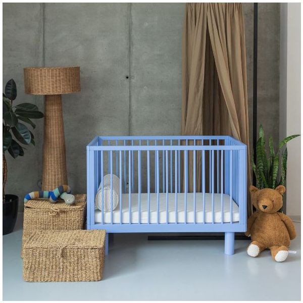 Nox Convertible Crib 60 x 120 cm - Blue