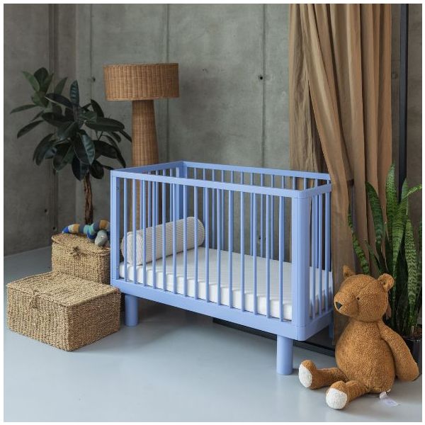 Nox Convertible Crib 60 x 120 cm - Blue