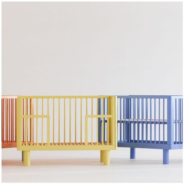 Mitwachsendes Babybett Nox 60 x 120 cm - Gelb