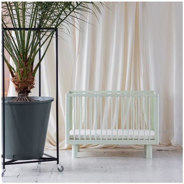 Lit bébé évolutif Nox 60 x 120 cm - Pistache