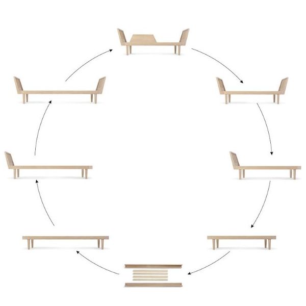 Eli Daybed 90 x 200 cm - Light Oiled Oak
