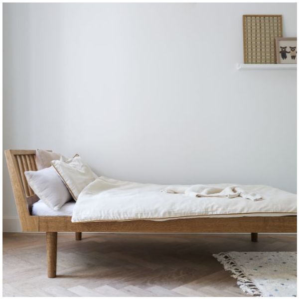 Eli Combi Convertible Junior Bed 90 x 160 cm - Smoked Oak