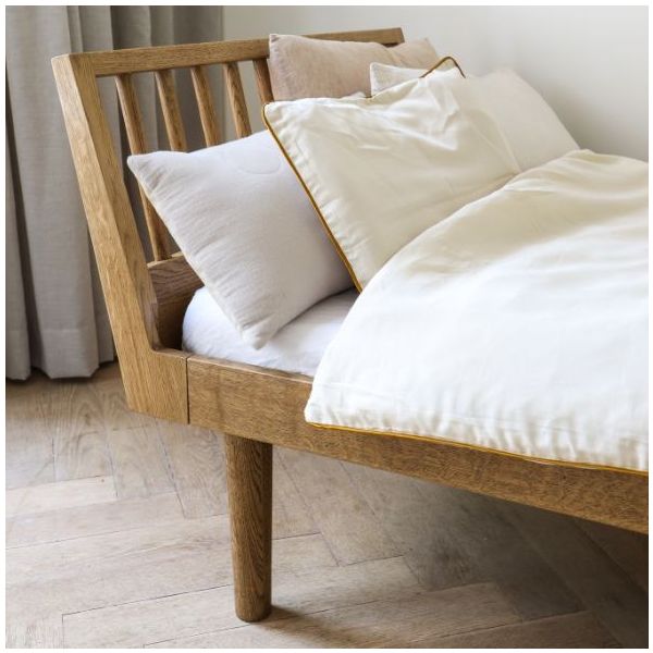 Eli Single Bed 90 x 200 cm - Smoked Oak