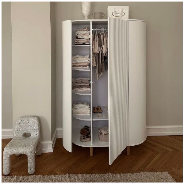 Kai Wardrobe - Oak / White