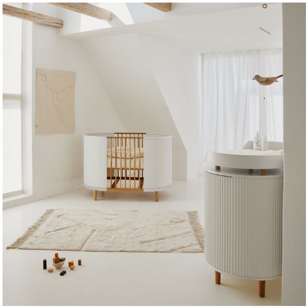 Kai Convertible Crib 70 x 120 cm - Oak / White