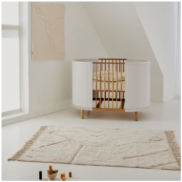 Kai Convertible Crib 70 x 120 cm - Oak / White