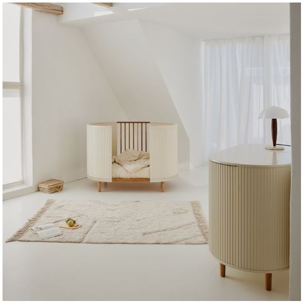 Kai Convertible Crib 70 x 120 cm - Oak / Cream