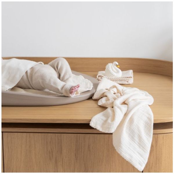 Kai Muslin Cloth - 2 Pack - Cream