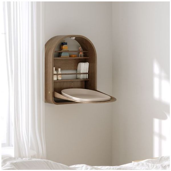 Kai Wall Changing Table - Smoked oak
