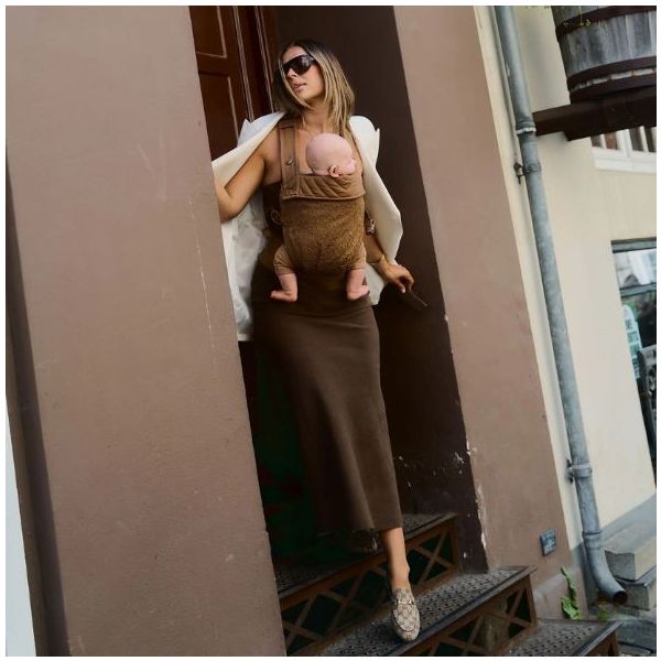 Porte-bébé Mio - Dentelle Marron