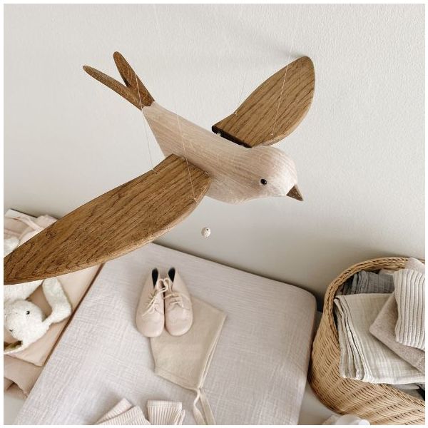 Koko Bird Mobile - Dark Oak