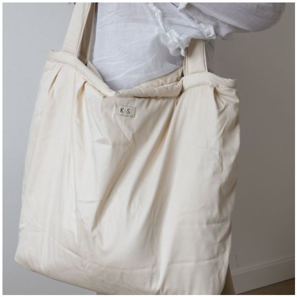 Multifunctional Changing Bag with Fold - Beige