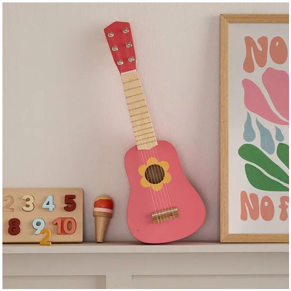 Guitare - Fleur Rose