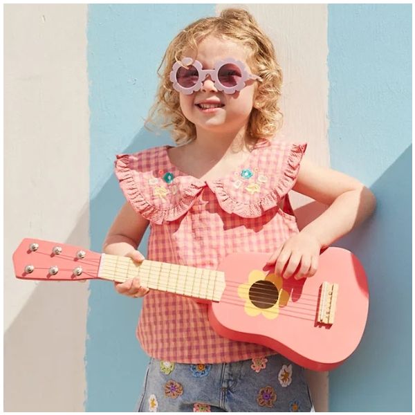 Guitare - Fleur Rose