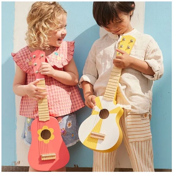 Guitare - Fleur Rose