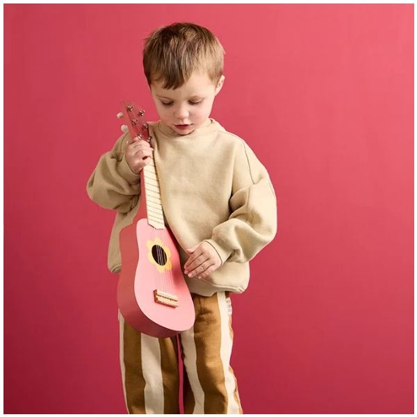 Guitare - Fleur Rose