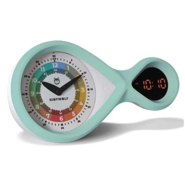 Analog & Digital Alarm Clock - Turquoise