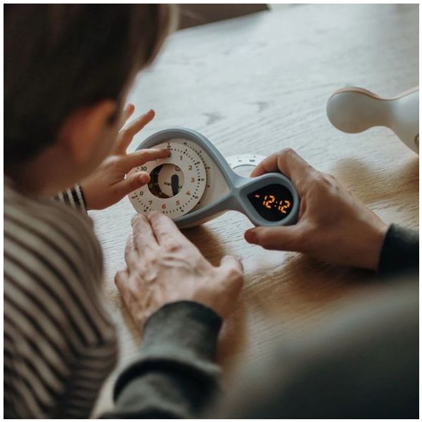 Analog & Digital Alarm Clock - Turquoise