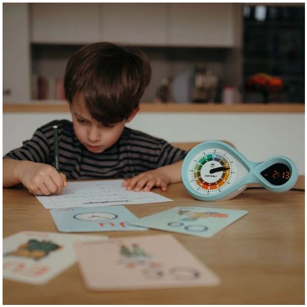 Analog & Digital Alarm Clock - Turquoise