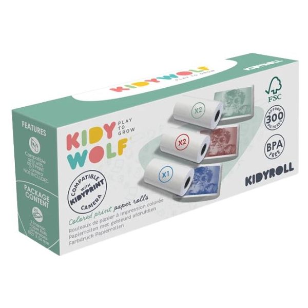Set of 5 Colored Printing Paper Refills
