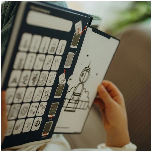 Mini Light-Up Drawing Tablet - Galaxy