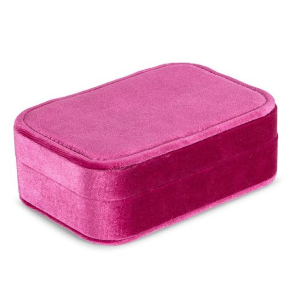 Boîte avec bijoux & accessoires cheveux Bella - Velours Rose
