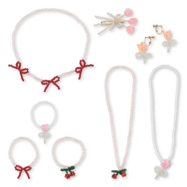 Boîte avec bijoux - Velours Vert