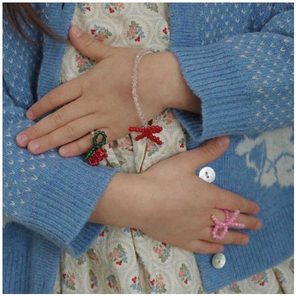 Boîte avec bijoux - Velours Vert