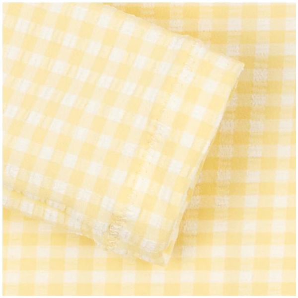 Maillot de bain manches longues Etta - Carreaux Jaune