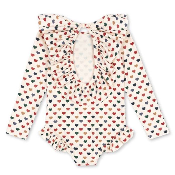 Maillot de bain manches longues Manuca - Cœurs