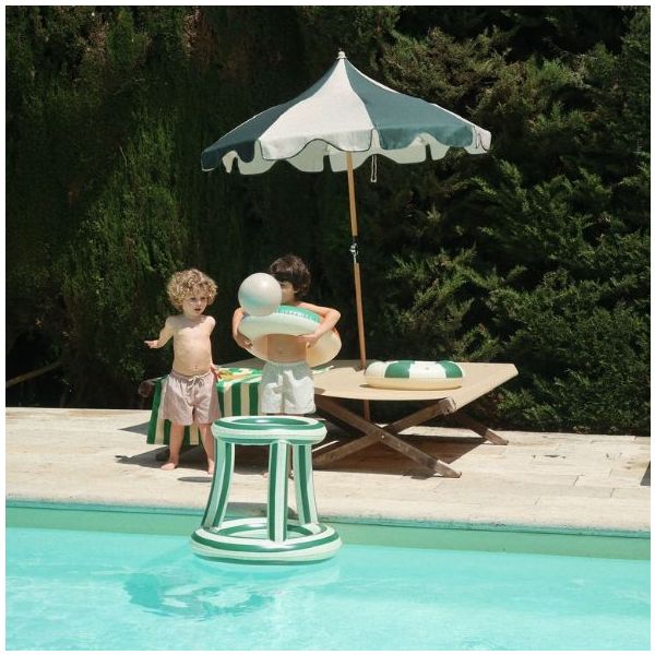 Panier de basket gonflable - Rayures Vert