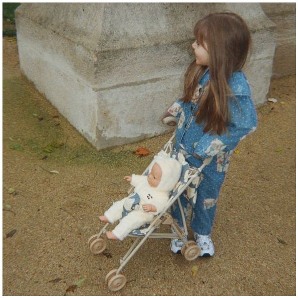 Puppenwagen - Schwäne