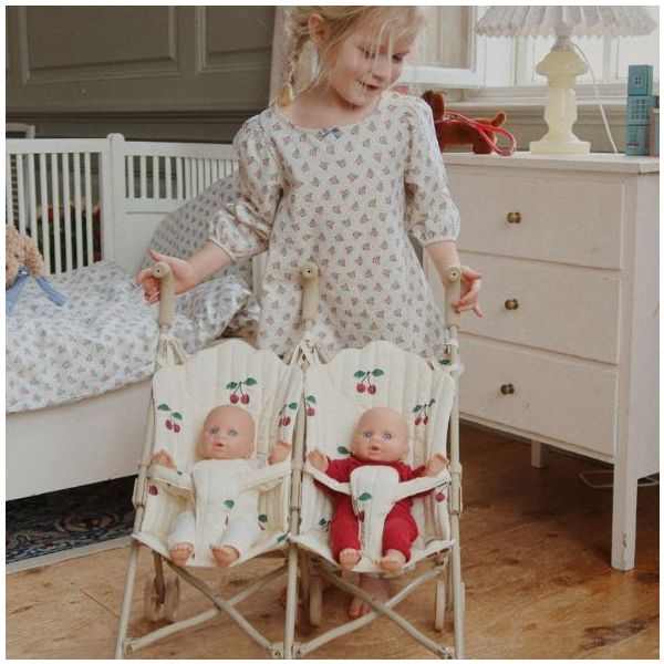 Poussette canne double pour poupée - Ma Grande Cerise