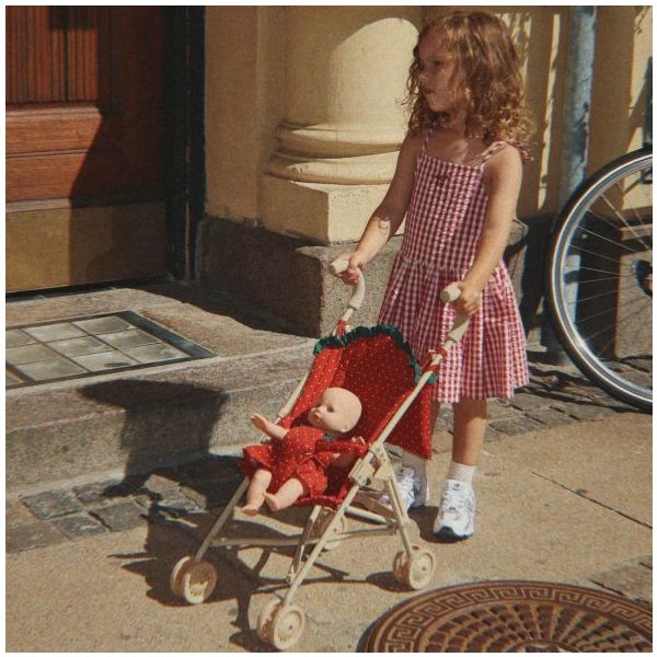 Poussette Canne - Pois Fraise