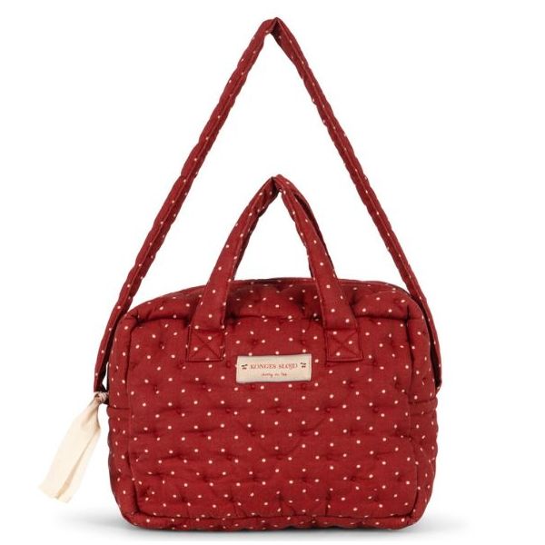 Sac à langer pour poupée - Pois Fraise