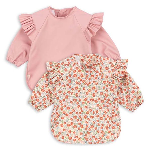 Set de 2 Bavoirs manches longues - Kaluka / Bridal Rose