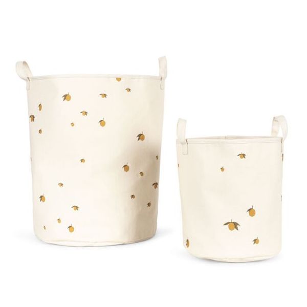 Set de 2 paniers de rangement - Citrons