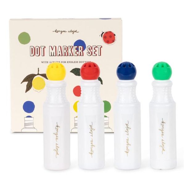 Set of 6 Dot Markers with Coloring Book