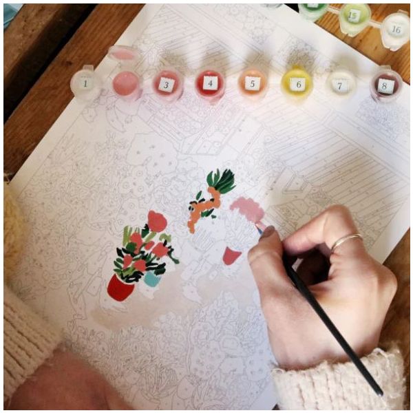 Peinture au numéro - Flower Market