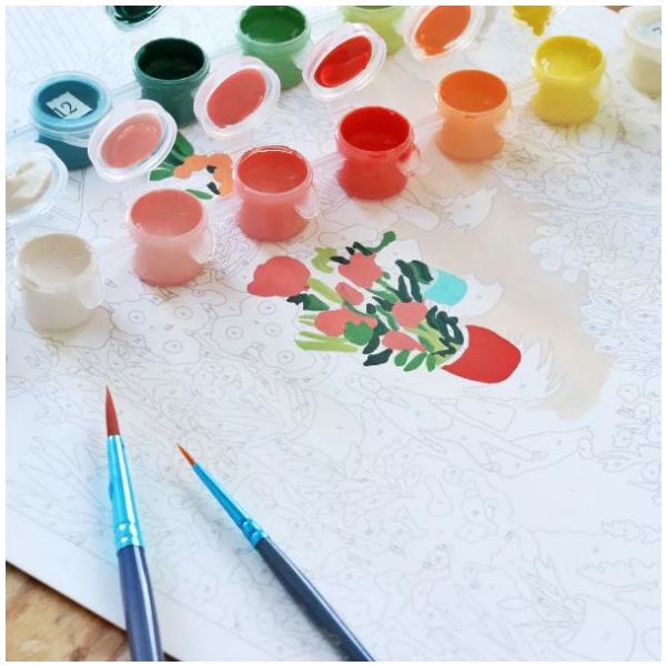 Peinture au numéro - Flower Market