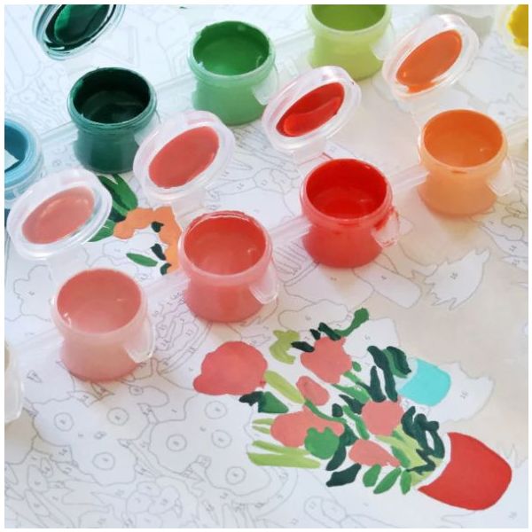 Peinture au numéro - Flower Market