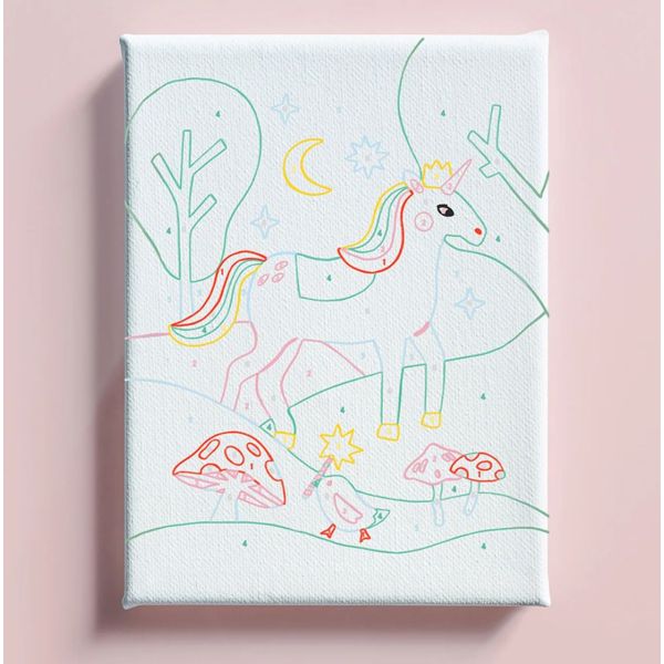 Paint by Numbers - Unicorn and Little Bird