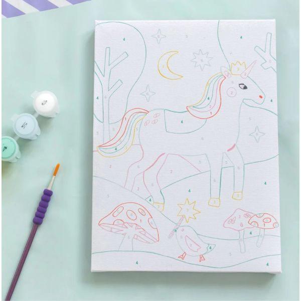 Paint by Numbers - Unicorn and Little Bird