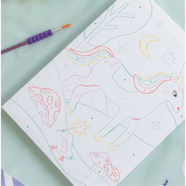 Paint by Numbers - Unicorn and Little Bird