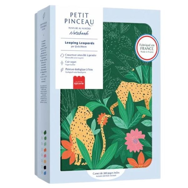 Notebook to Paint - Leaping Leopards